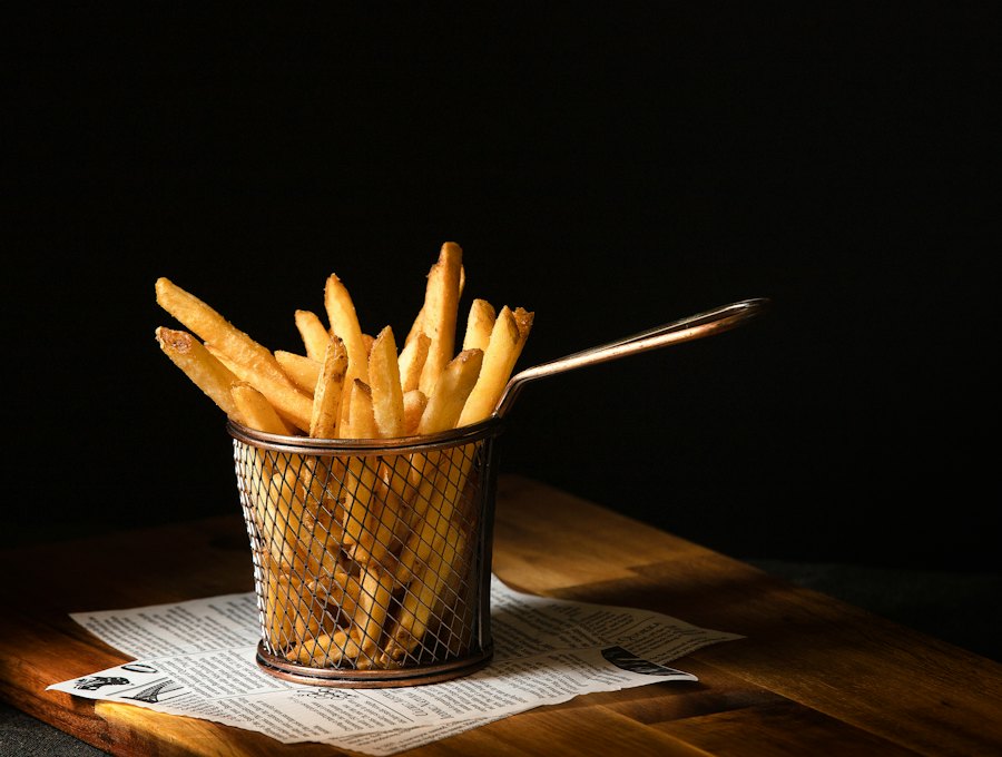 Porção de batata frita